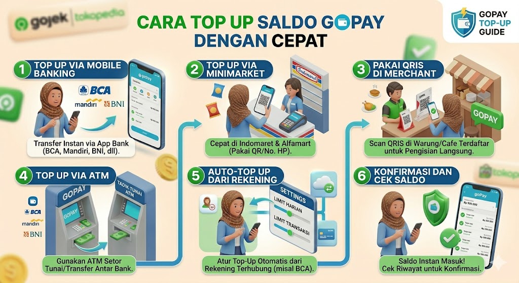 Cara Top Up Saldo GoPay dengan Cepat