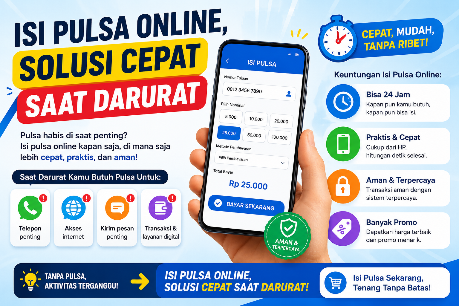 Isi Pulsa Online, Solusi Cepat Saat Darurat