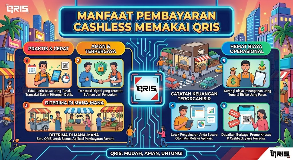 Manfaat Pembayaran Cashless Memakai QRIS