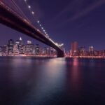 Water horizon light bridge skyline night 172 pxhere.com